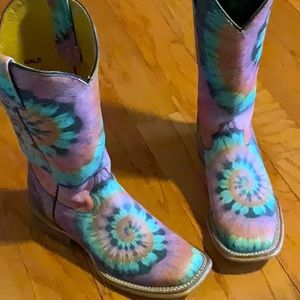 Tin Haul Groovy Tie Dye Boots